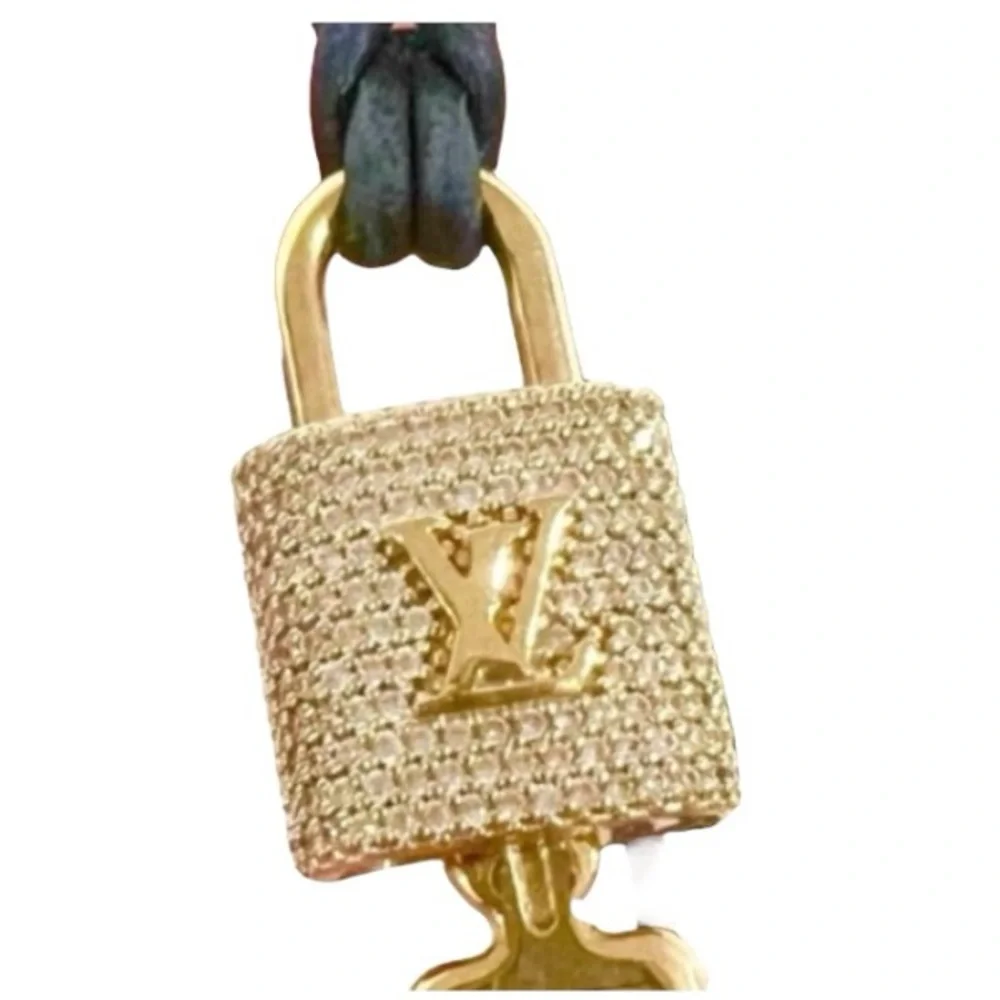 Louis Vuitton RARE Rhinestone Padlock Bracelet - Picture 3 of 6